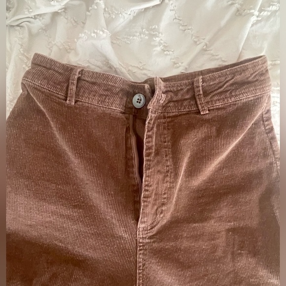 Brown corduroy, wide leg pant - Picture 3 of 5